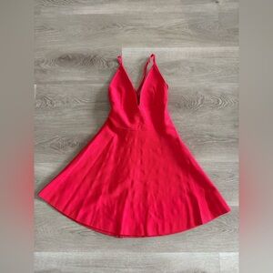 Elegant Red Sleeveless Dress